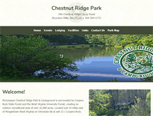 Tablet Screenshot of chestnutridgepark.com